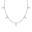 Empower five station necklace diamond