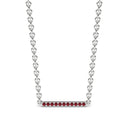 Harmony bar necklace ruby