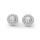 Iiluminate halo stud earring diamond
