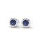 Fearless bezel stud earring sapphire