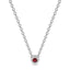 Iiluminate halo necklace ruby