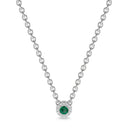 Iiluminate halo necklace emerald