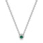 Iiluminate halo necklace emerald