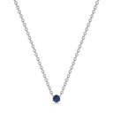 Empower solitaire necklace sapphire