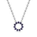 Invincible sun necklace sapphire