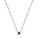 Empower solitaire necklace ruby