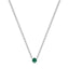 Empower solitaire necklace emerald