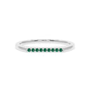 Harmony bar ring emerald