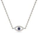 Protection evil eye necklace sapphire