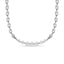 Love floating diamond curve necklace