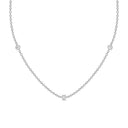 Fearless bezel necklace diamond