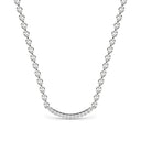 Rise pave curve necklace diamond