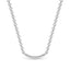 Rise pave curve necklace diamond