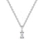 Bold baguette cut diamond centre stone necklace