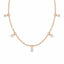 Empower five station necklace diamond