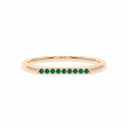 Harmony bar ring emerald