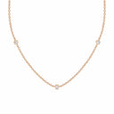 Fearless three bezel necklace diamond
