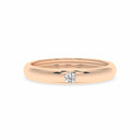 Courage single stone band diamond