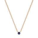 Empower solitaire necklace sapphire