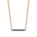 Harmony bar necklace sapphire