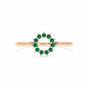 Invincible sun ring emerald