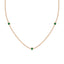 Fearless bezel necklace emerald