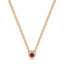 Iiluminate halo necklace ruby