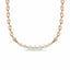 Love floating diamond curve necklace