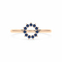 Invincible sun ring sapphire
