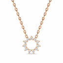 Invincible sun necklace diamond