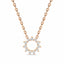 Invincible sun necklace diamond