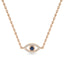 Protection evil eye necklace sapphire