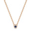 Iiluminate halo necklace sapphire