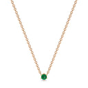 Empower solitaire necklace emerald