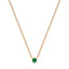 Empower solitaire necklace emerald