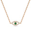 Protection evil eye necklace emerald