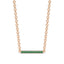 Harmony bar necklace emerald