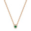 Iiluminate halo necklace emerald