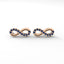 Achieve infinity stud earrings sapphire