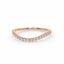 Rise pave curve ring diamond