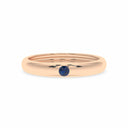 Courage single stone band sapphire