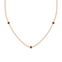 Fearless bezel necklace ruby