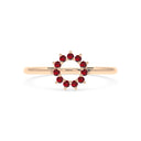 Invincible sun ring ruby