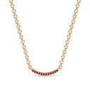 Rise pave curve necklace diamond