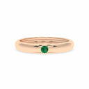 Courage single stone band emerald