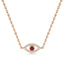 Protection evil eye necklace ruby