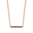 Harmony bar necklace ruby
