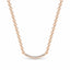 Rise pave curve necklace diamond