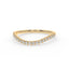 Rise pave curve ring diamond