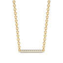Harmony bar necklace diamond